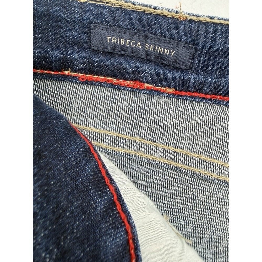 Tommy Hilfiger Tribeca Skinny Jeans Womens 10 Stripe Side Stretch Denim 32x28.5 - Picture 9 of 12